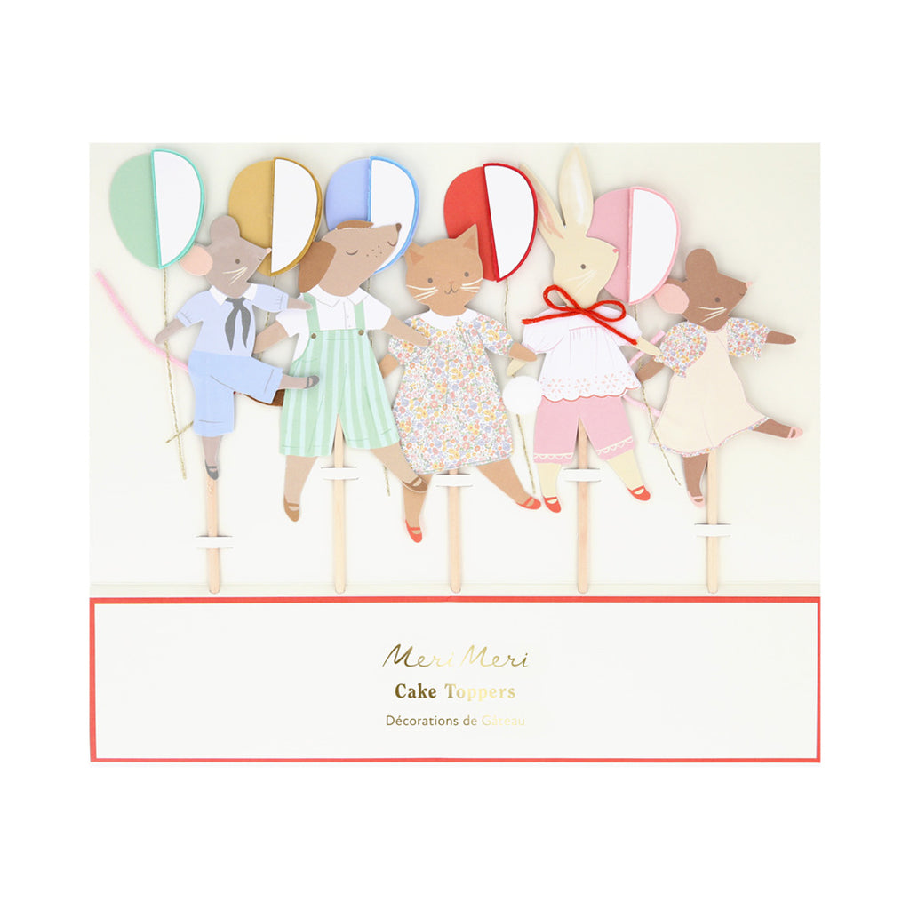 Meri Meri Cake Toppers, Animal Friends