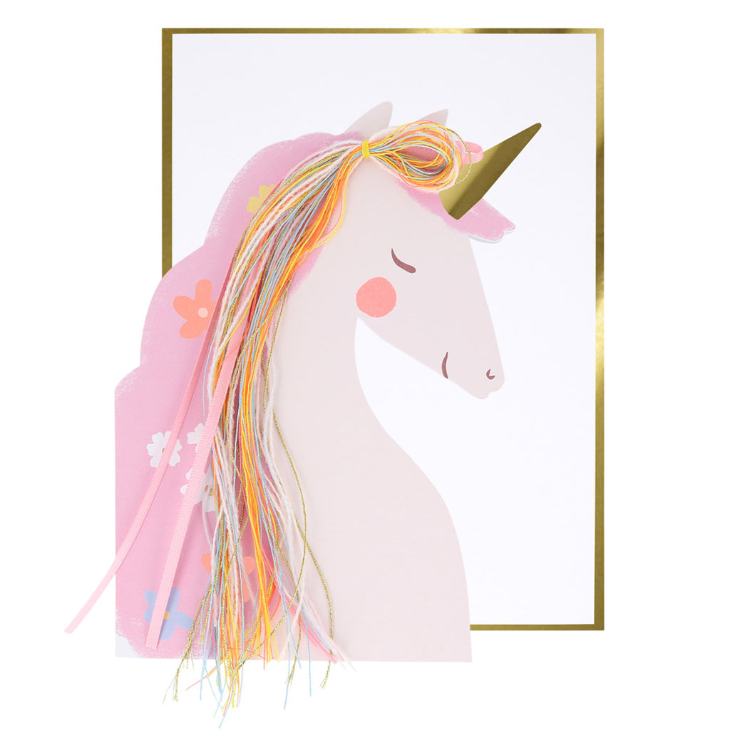 Meri Meri Birthday Card, Unicorn