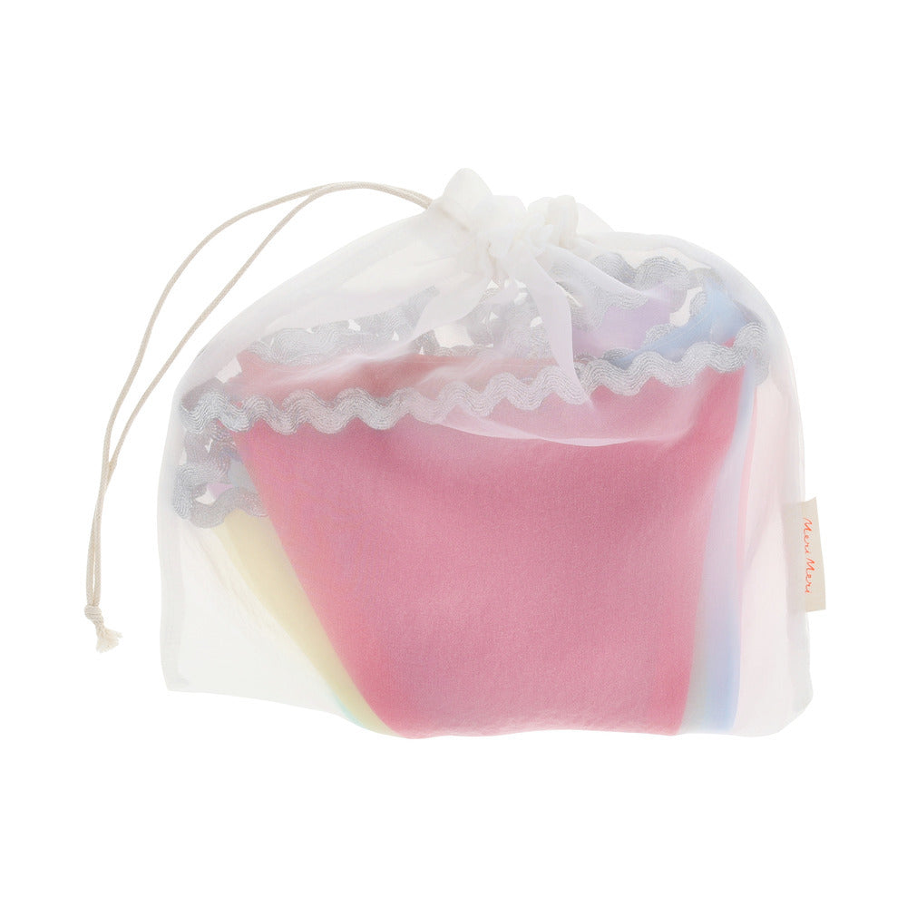 Meri Meri organza garland, Pastel Rainbow