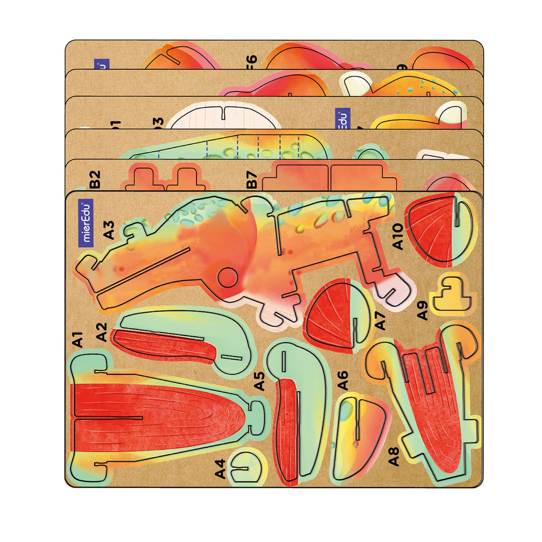 mierEdu 3D Puzzle with Sound, Tyrannosaurus Rex