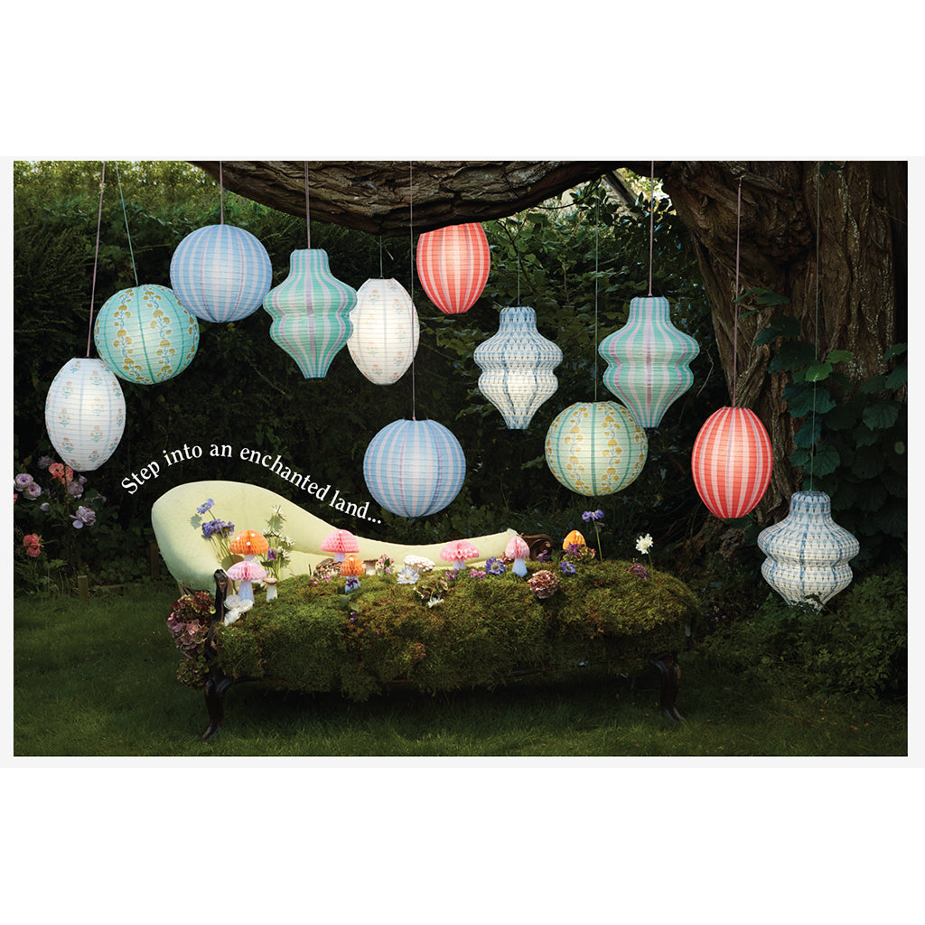 Meri Meri Rice Paper Lanterns, Mushroom, Set of 3