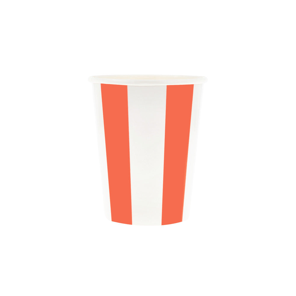 Meri Meri Paper Cups, Beach Striped - Set of 8