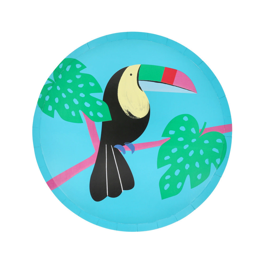 Meri Meri Paper Plates Size S, Jungle - 8 pcs.