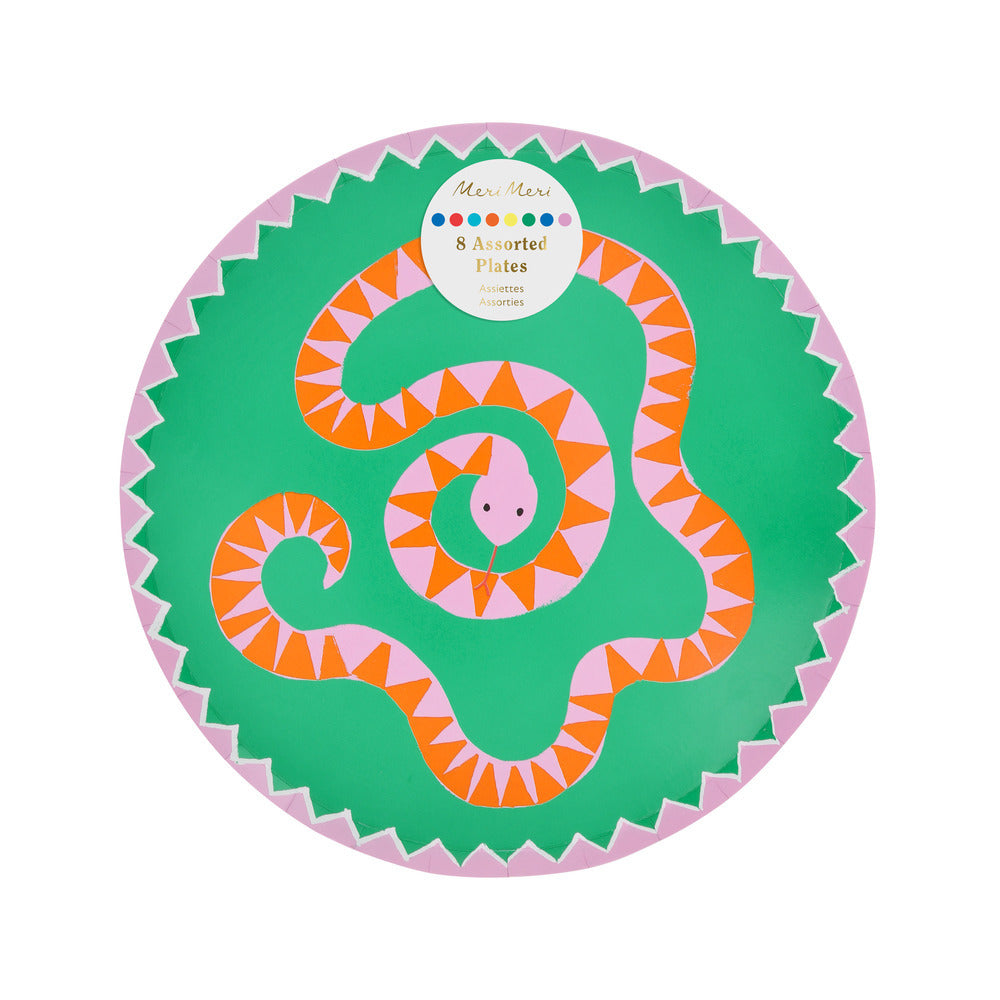 Meri Meri Paper Plates Size S, Jungle - 8 pcs.