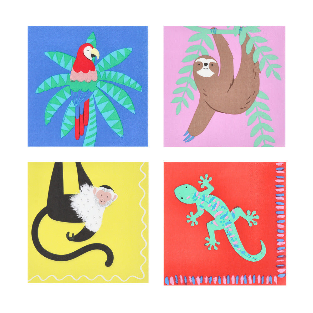 Meri Meri Napkins, Jungle Size L - 16 pcs.