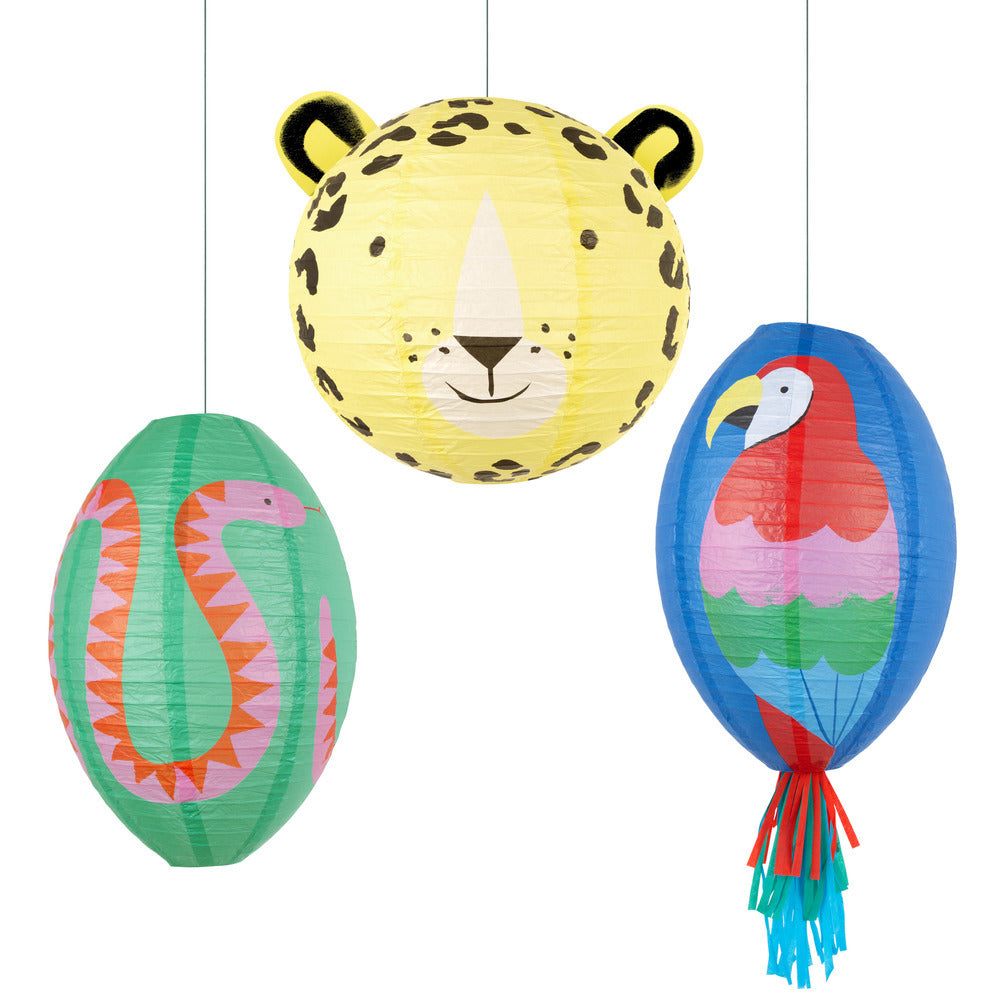 Meri Meri Lanterns, Jungle 3 pcs.
