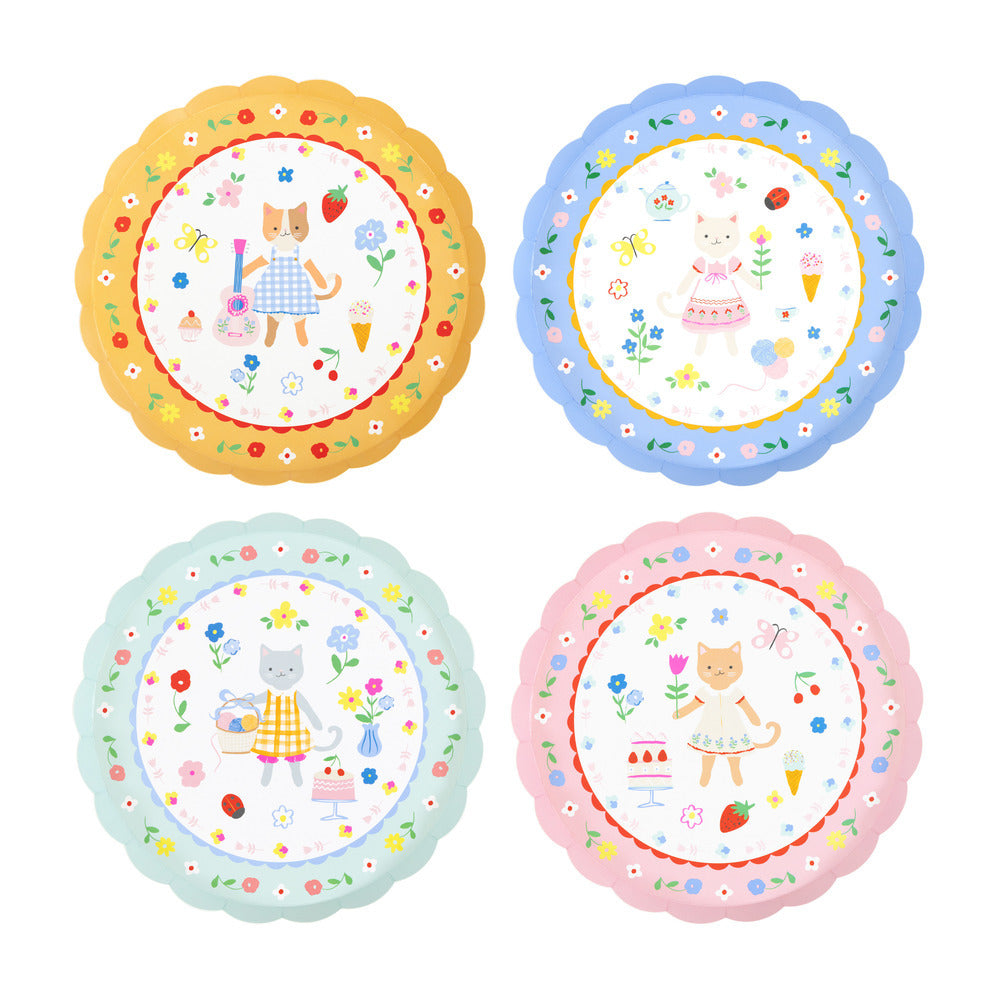 Meri Meri Paper Plates, Kitten Club