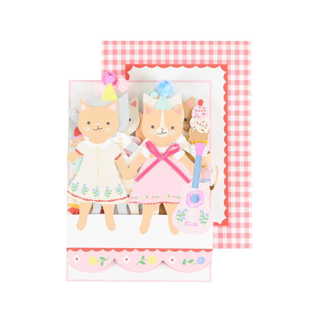 Meri Meri Birthday Card – Kitten Club