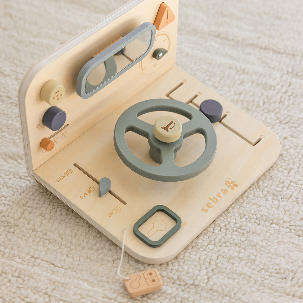 Sebra Wooden Activity Panel, Car