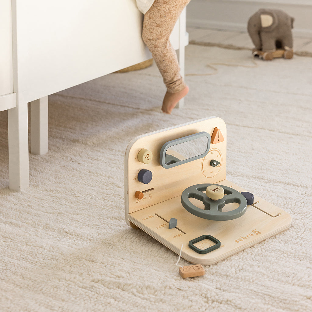 Sebra Wooden Activity Panel, Car