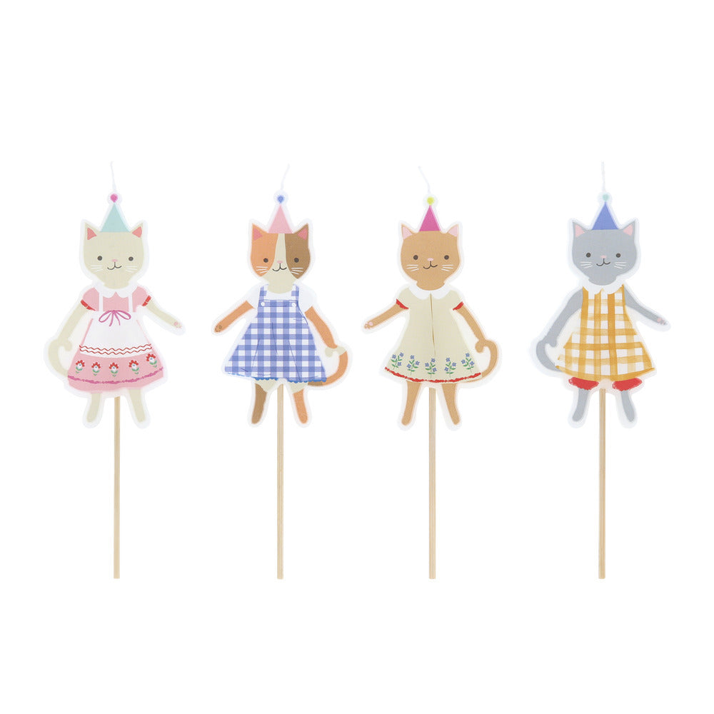 Meri Meri Cake Candles, Kitten Club Candles