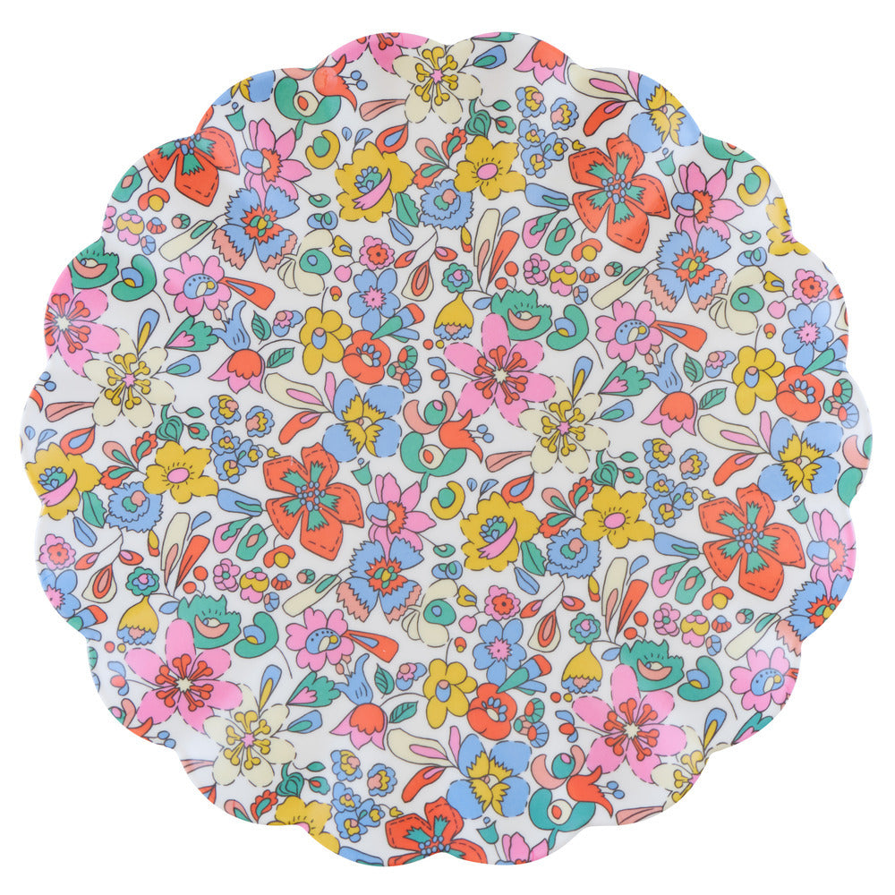 Meri Meri x Liberty Plates Size L, Garden Party – 6 pcs.