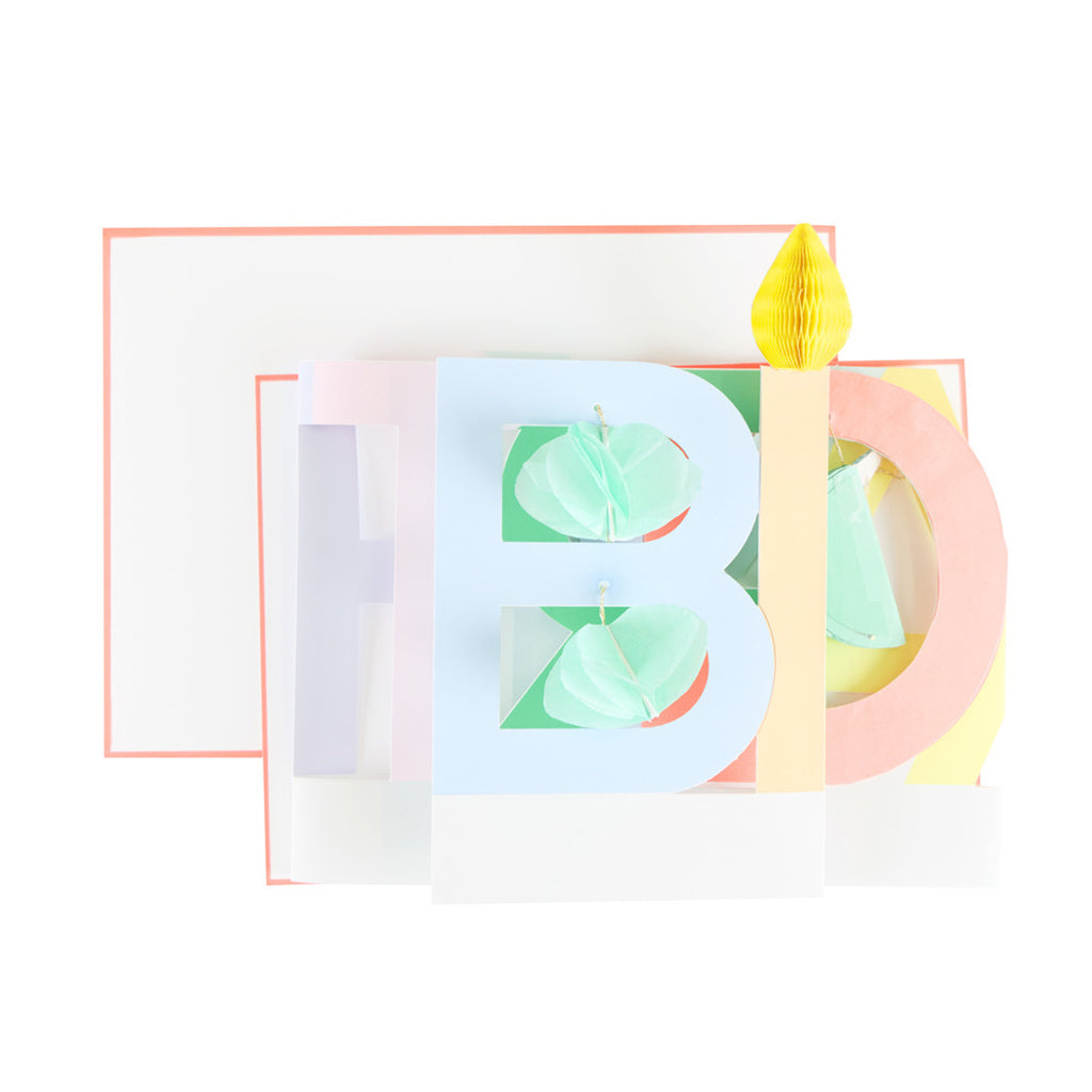 Meri Meri Birthday Card, Birthday Concertina