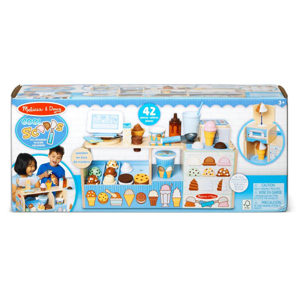 Melissa & Doug Wooden Play Food, Ice Cream Stand