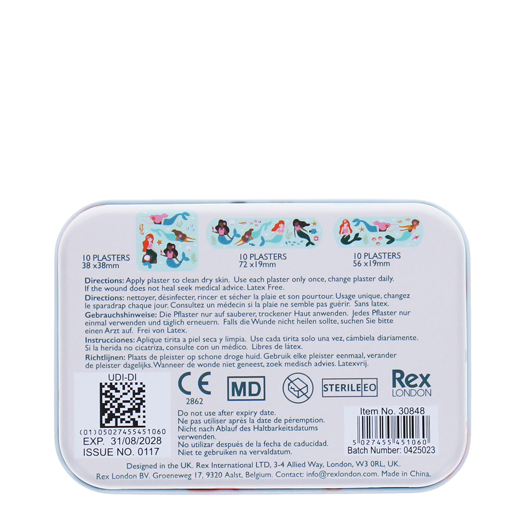 Rex London Bandages, Set of 30 - Mermaid Design