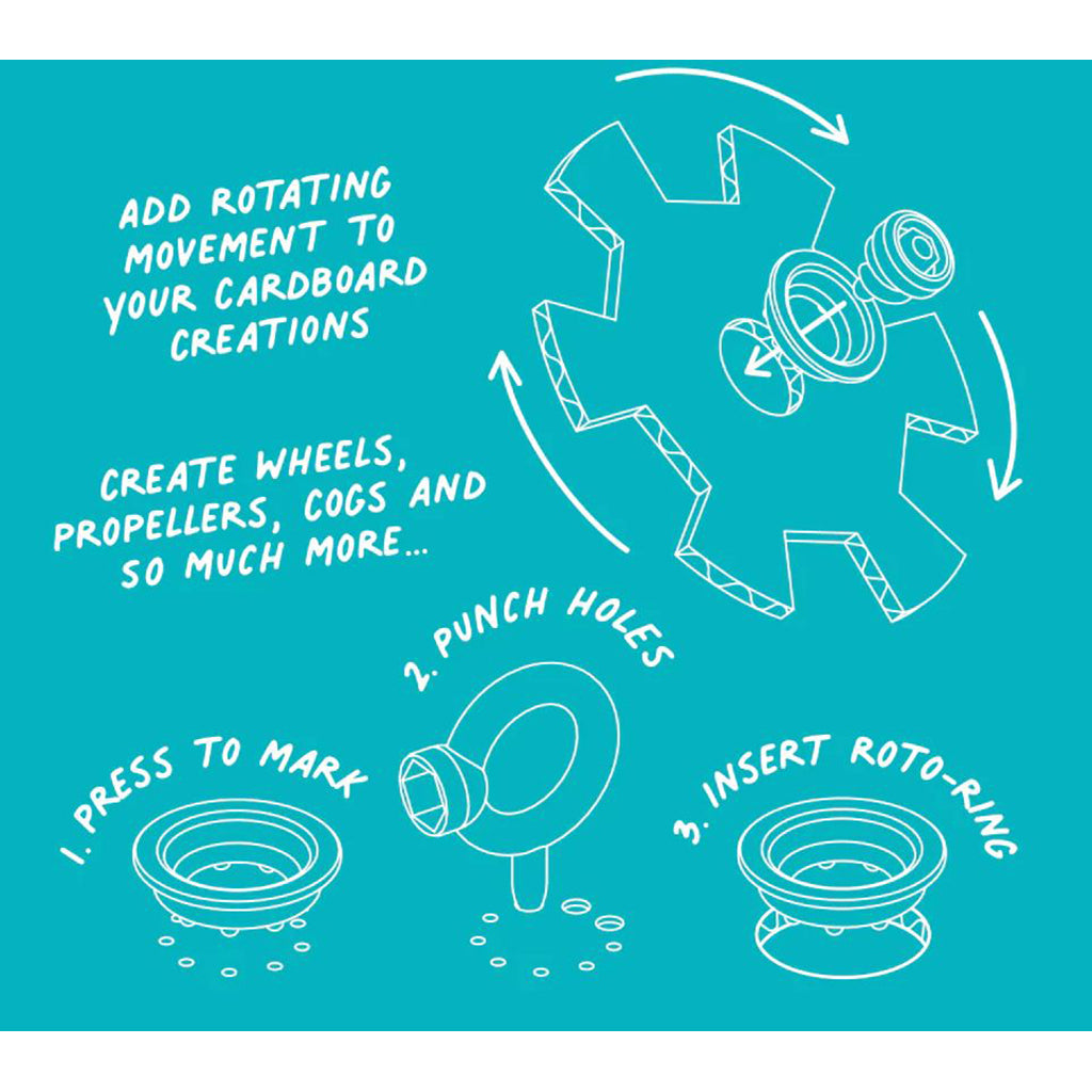 Makedo Roto, Rings for Build-Your-Own Cardboard Creations