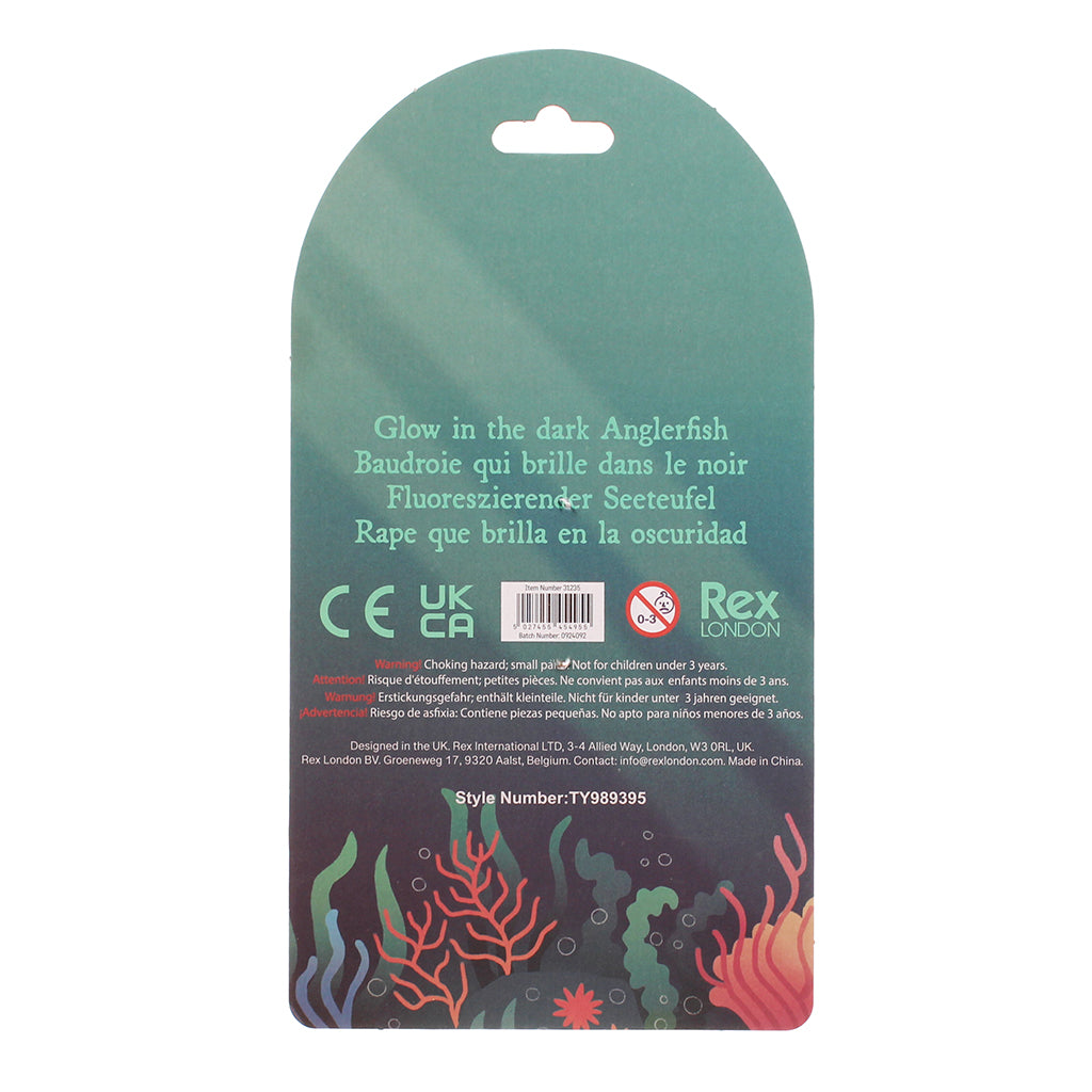 Rex London Glow-in-the-Dark Squishy - Angler Fish