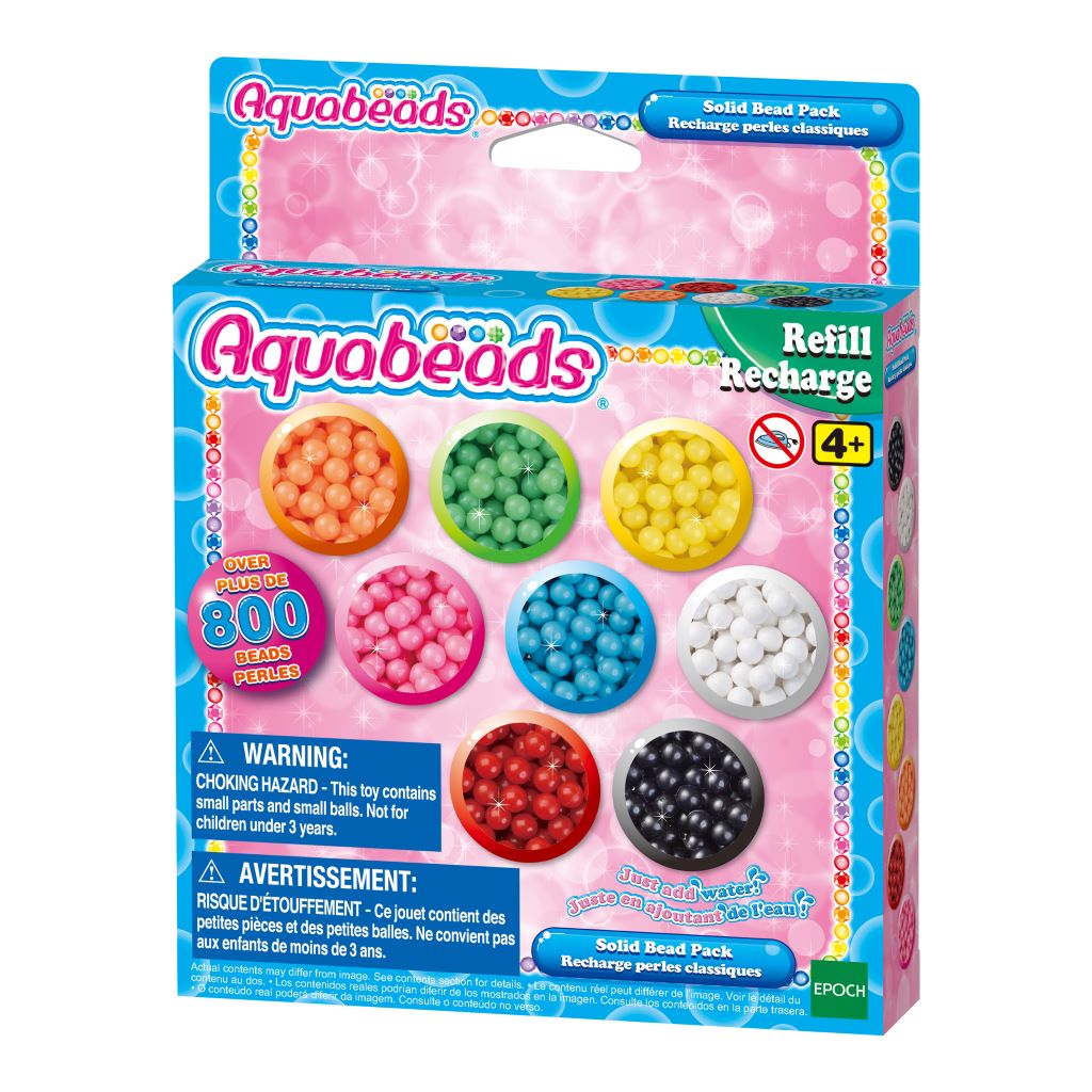 Aquabeads Refill Set with Solid Beads