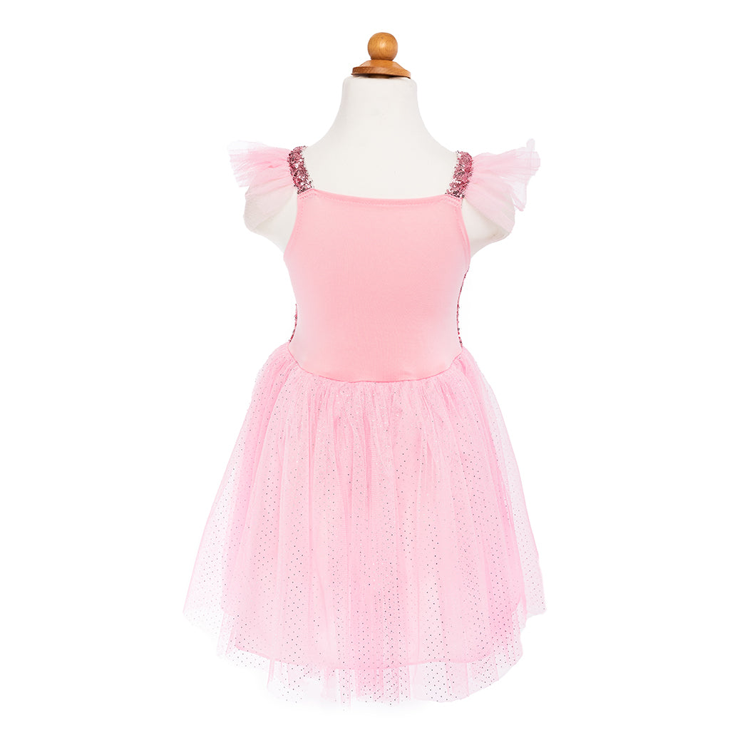 Great Pretenders udklædningstøj, Pink Twirl kjole - Str. 4-6 år