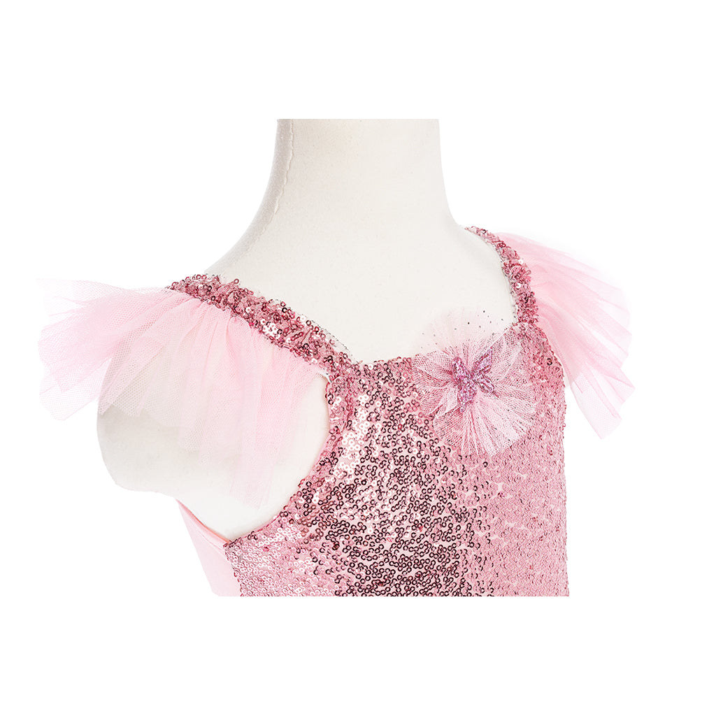 Great Pretenders udklædningstøj, Pink Twirl kjole - Str. 4-6 år