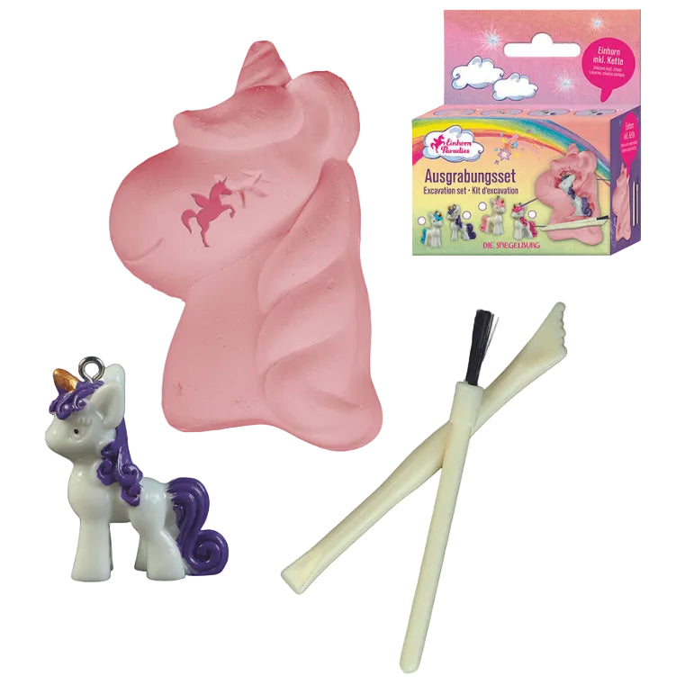 Spiegelburg Mini Excavation Kit with Unicorn Pendant