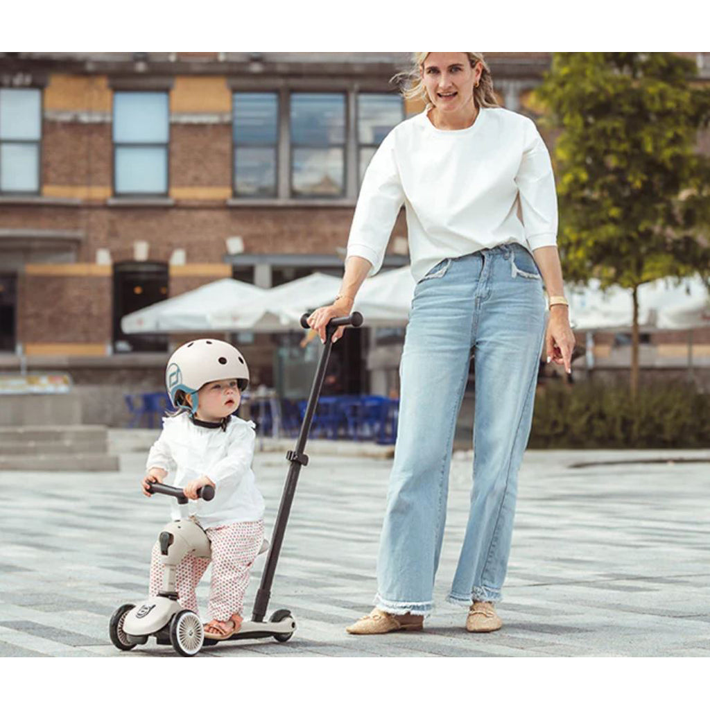 Scoot and Ride, Highway Kick 1, Push & Go Scooter with Push Bar - Steel