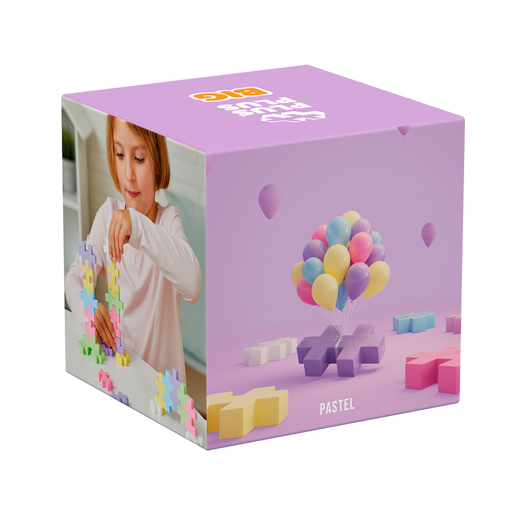 Plus-Plus BIG Pastel farvemix, 100 stk