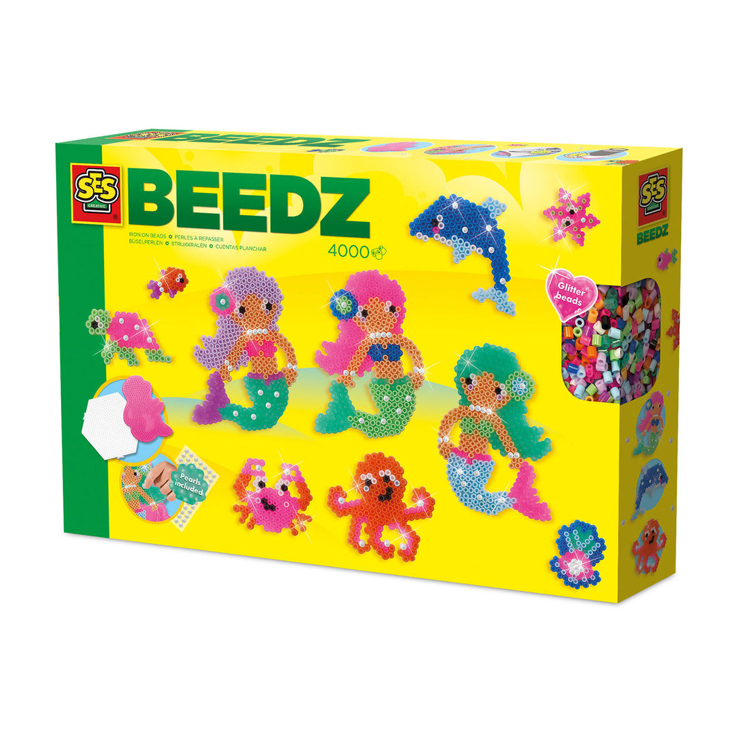 SES Creative Iron-On Beads, Mermaids and Sea Creatures
