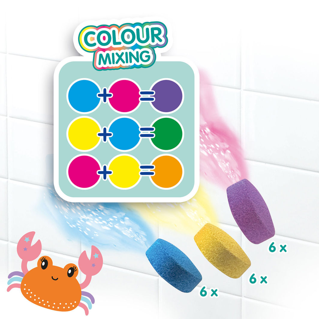 SES Creative Bath Toy, Crab with Bath Colors