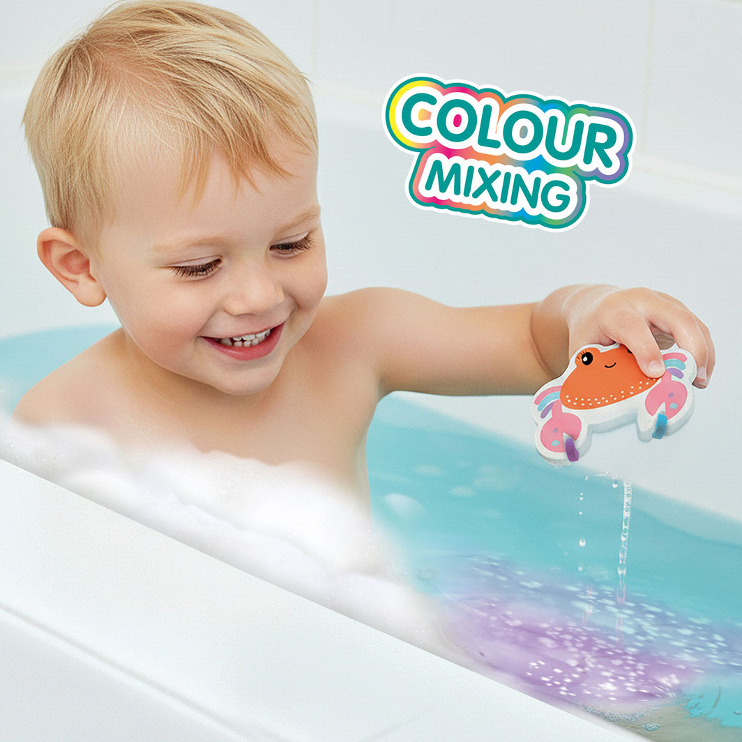 SES Creative Bath Toy, Crab with Bath Colors