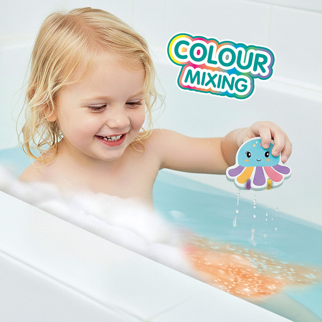 SES Creative Bath Play, Octopus with Bath Colors