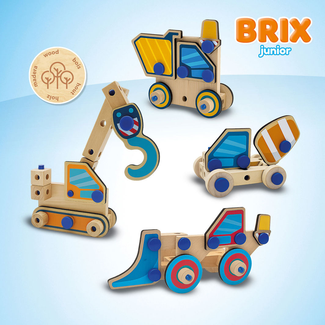 SES Creative Brix Junior, Building Toys – Work Vehicles