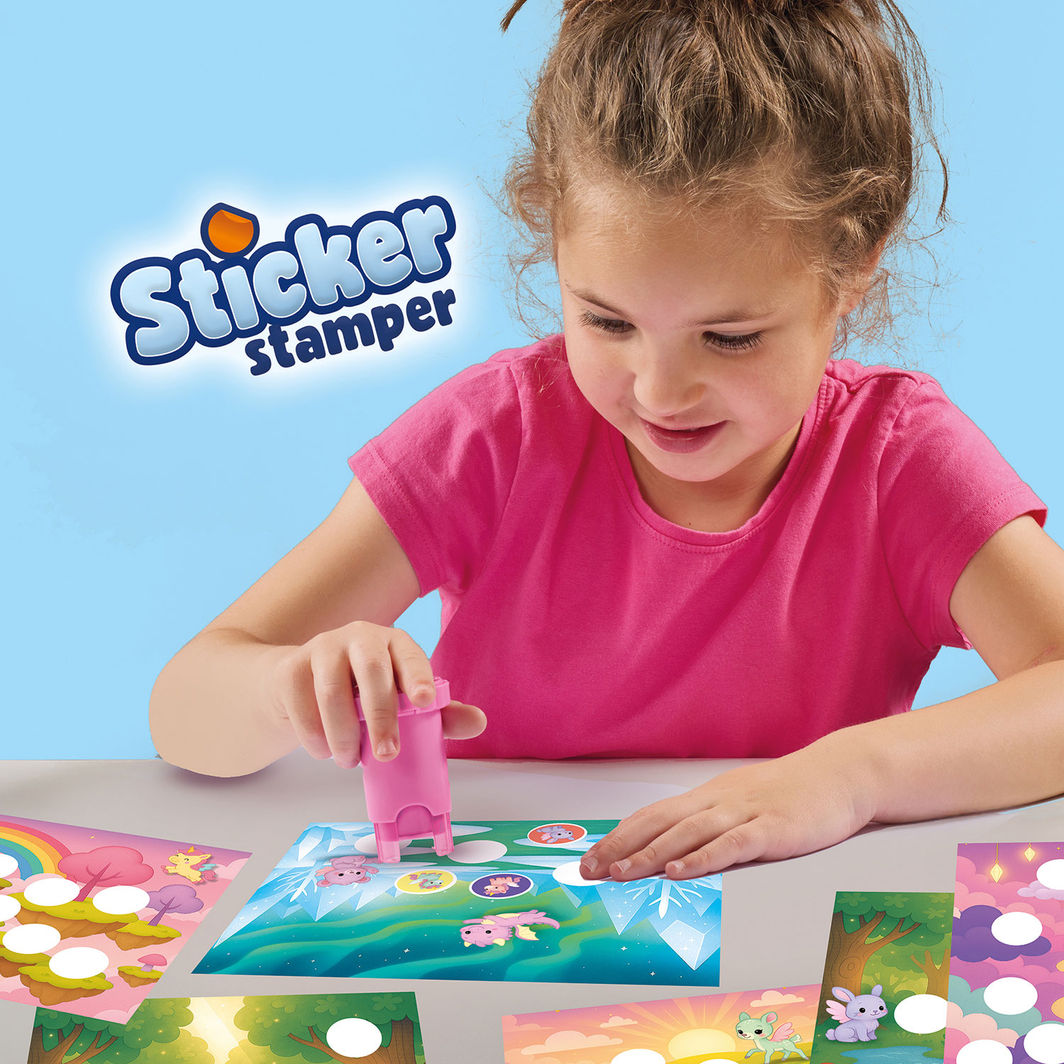 SES Creative Stamp Set with Stickers, Fantasy Creatures