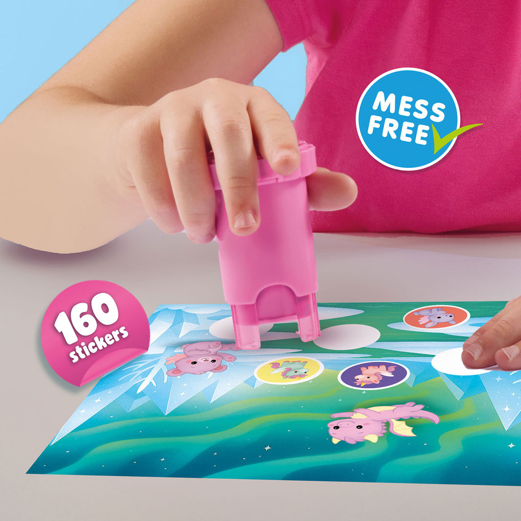 SES Creative Stamp Set with Stickers, Fantasy Creatures