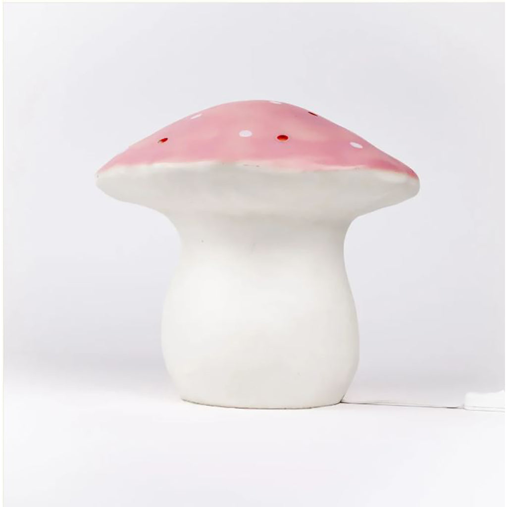 Svampelampe, stor paddehat - Vintage pink
