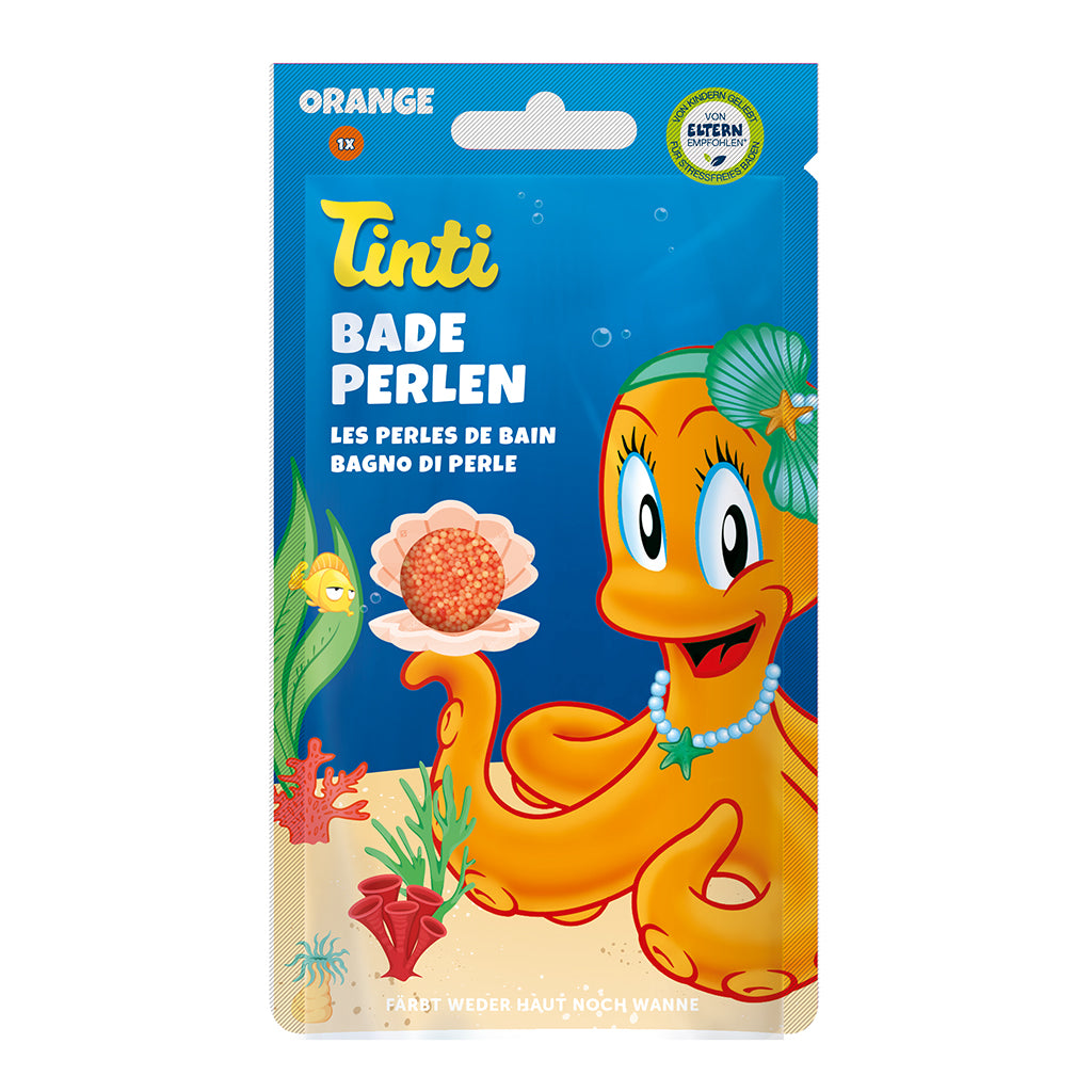 Tinti Bath Fun, Bath Pearls - Orange