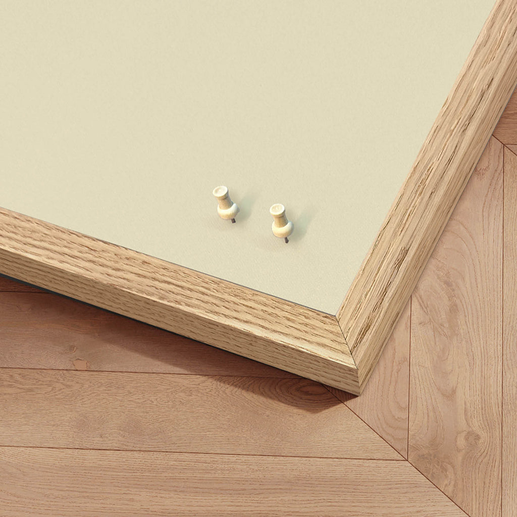 Notice Board with Oak Frame, Sunshine Bliss – 62 x 42 cm