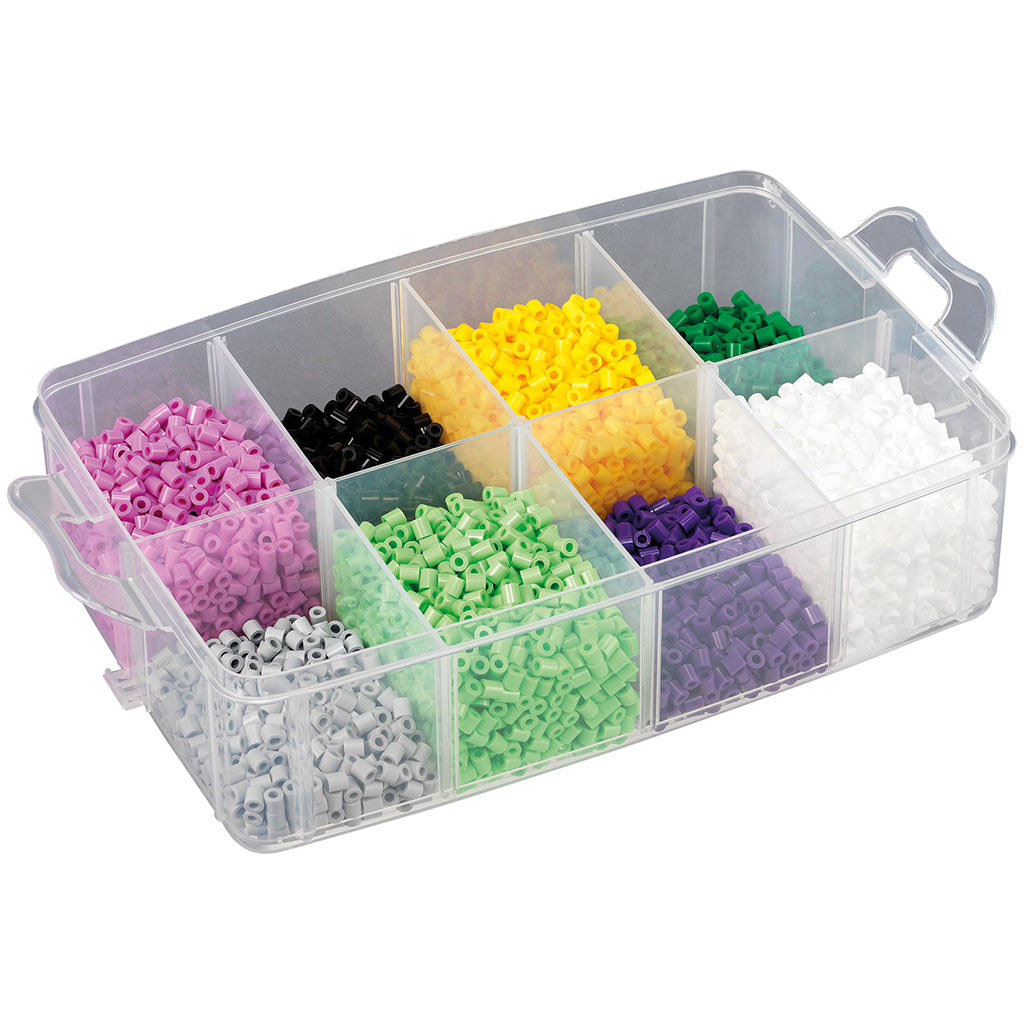 Hama Midi, Large Storage Box - with 3 Pegboards and 12,000 Beads