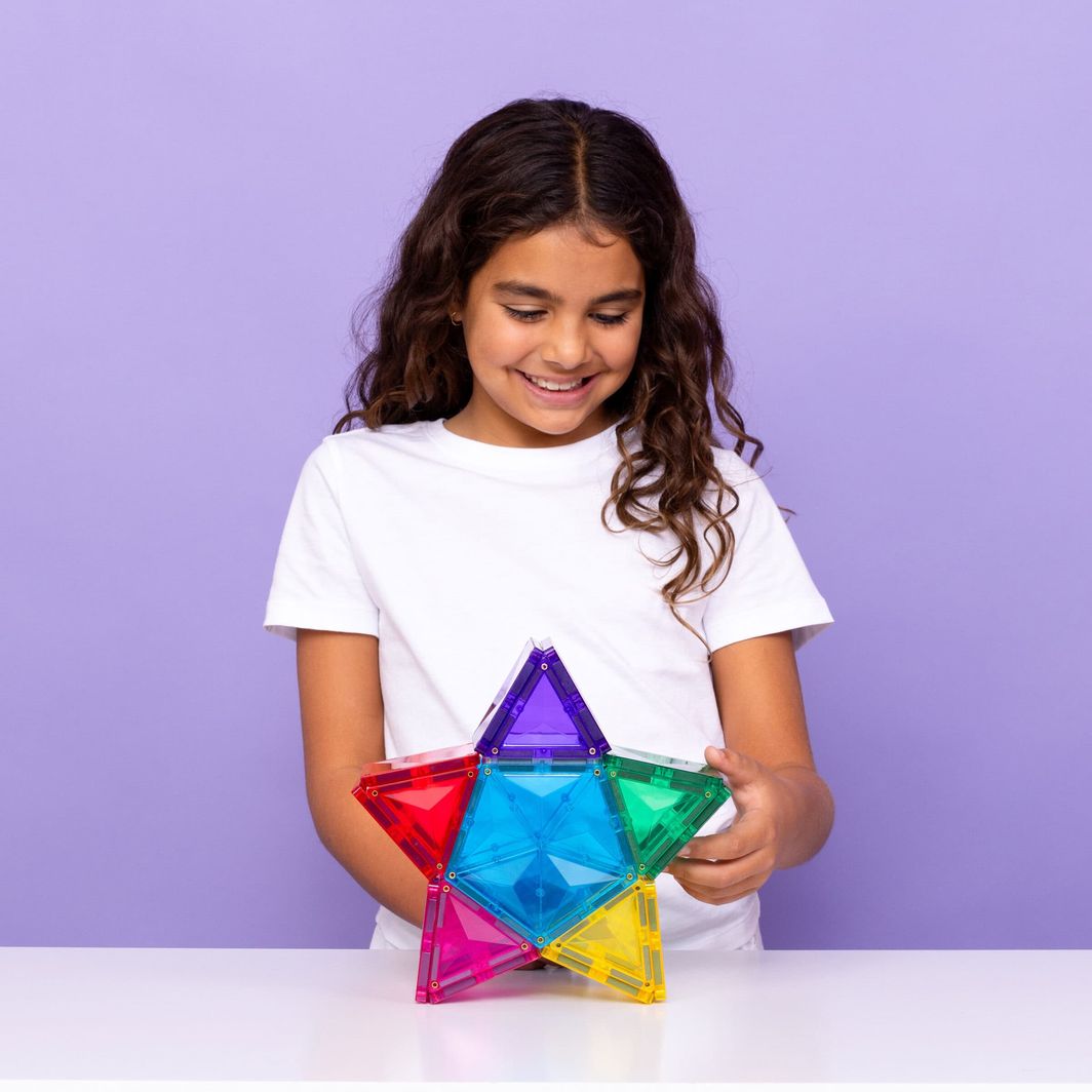 Connetix Light Star Pack, Magnetic Building Set with 28 Pieces