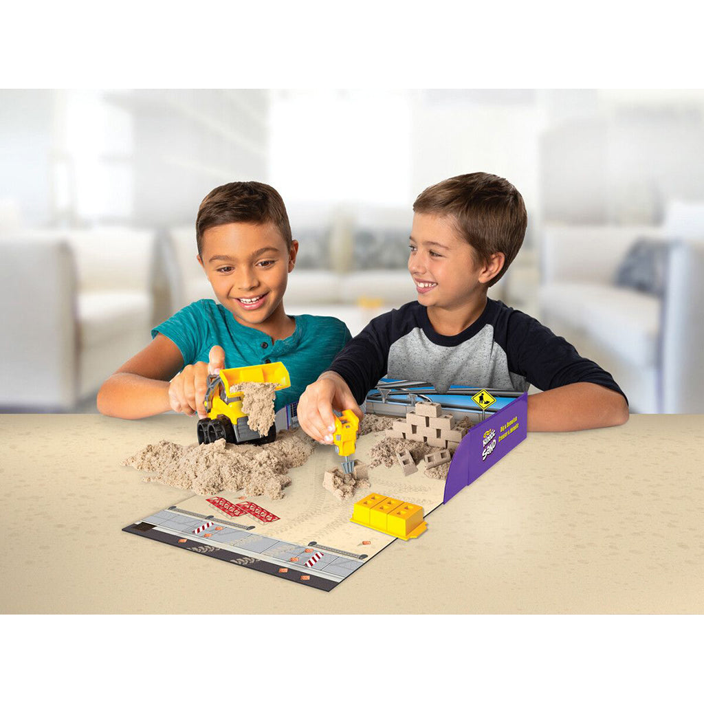 Kinetic Sand Dig & Demolish Set, Build Your Own Construction Site
