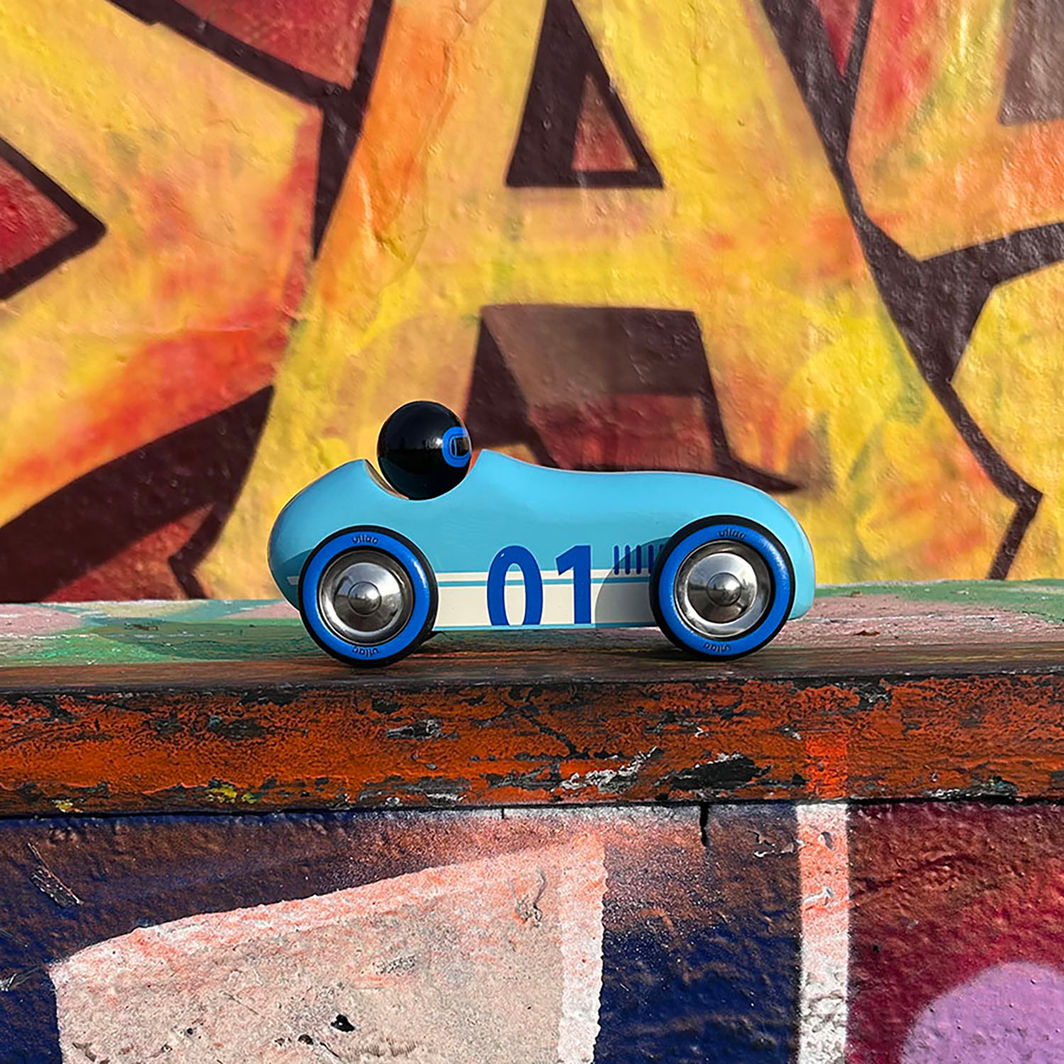 Vilac - Vintage Race Car - Old Sport - Turquoise