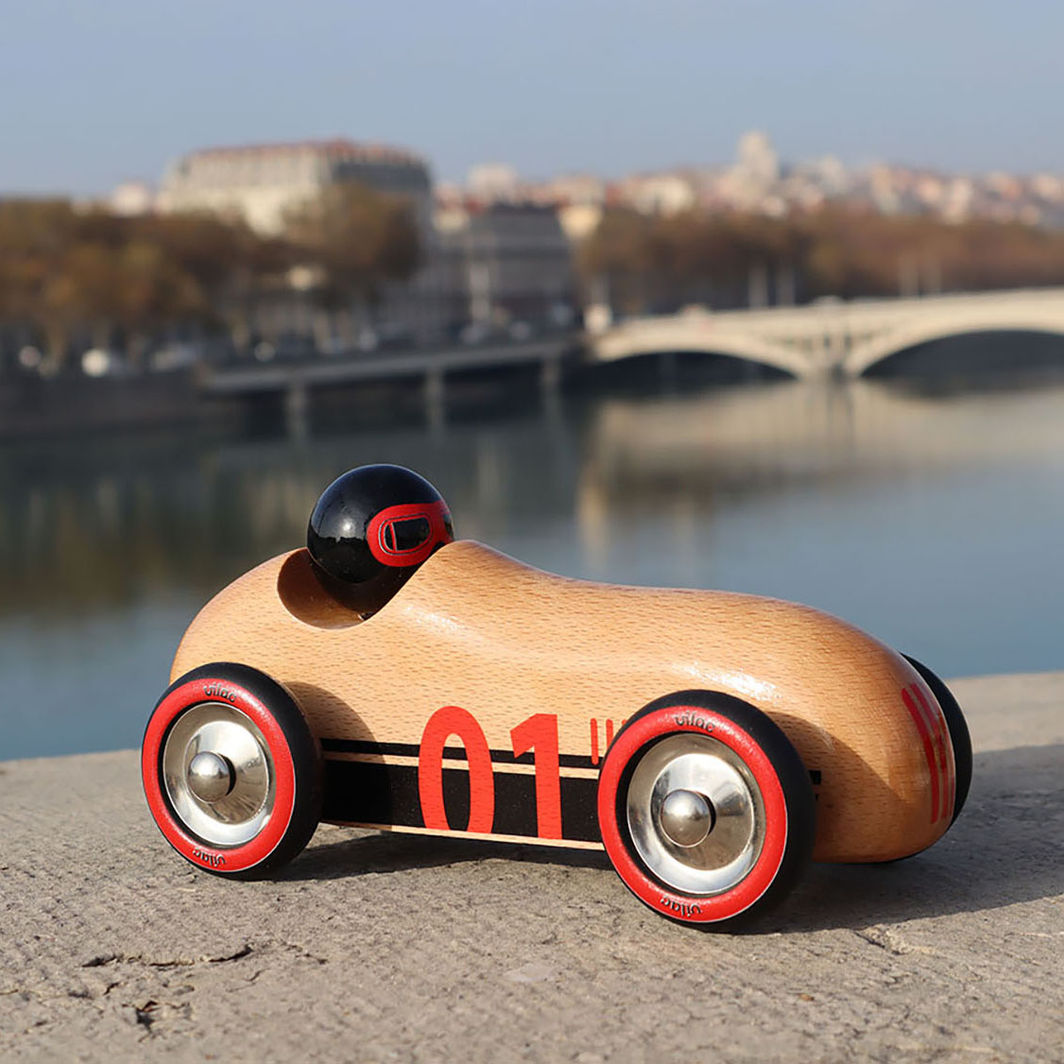 Vilac - Vintage Racing Car - Old Sport - Natural