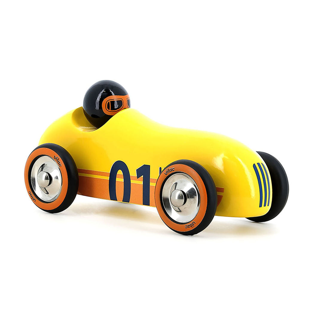 Vilac Vintage Race Car, Old Sport - Yellow