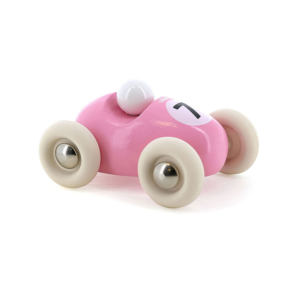 Vilac Vintage Mini Race Car, No. 7 - Pink