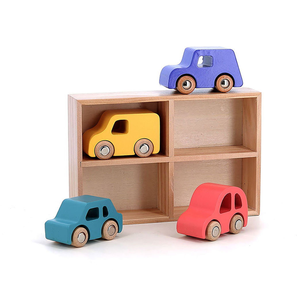 Vilac Wooden City Cars – Set of 4