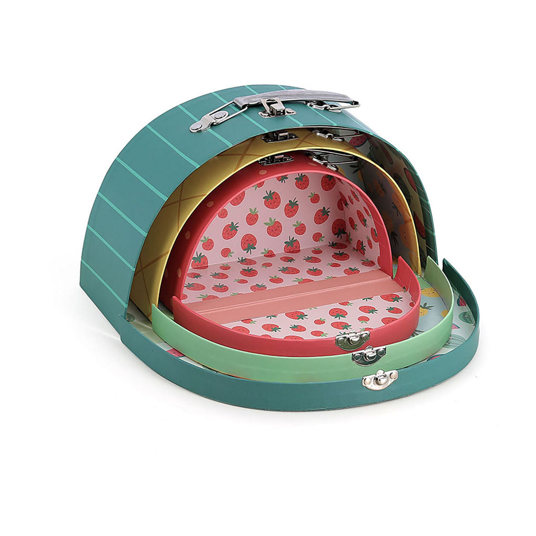 Vilac Suitcase Set, 3 Pieces - Fruits