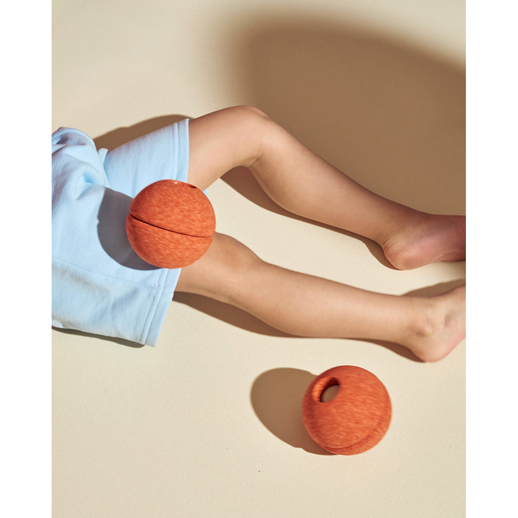 Modu 3 Foam Balls, Burnt Orange/ Dusty Green