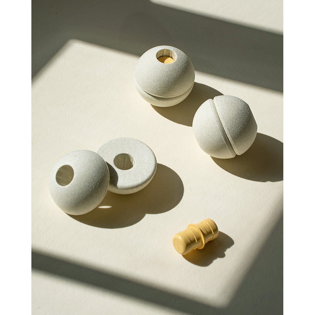 Modu 3 Foam Balls, Sand Grey/Honey Yellow