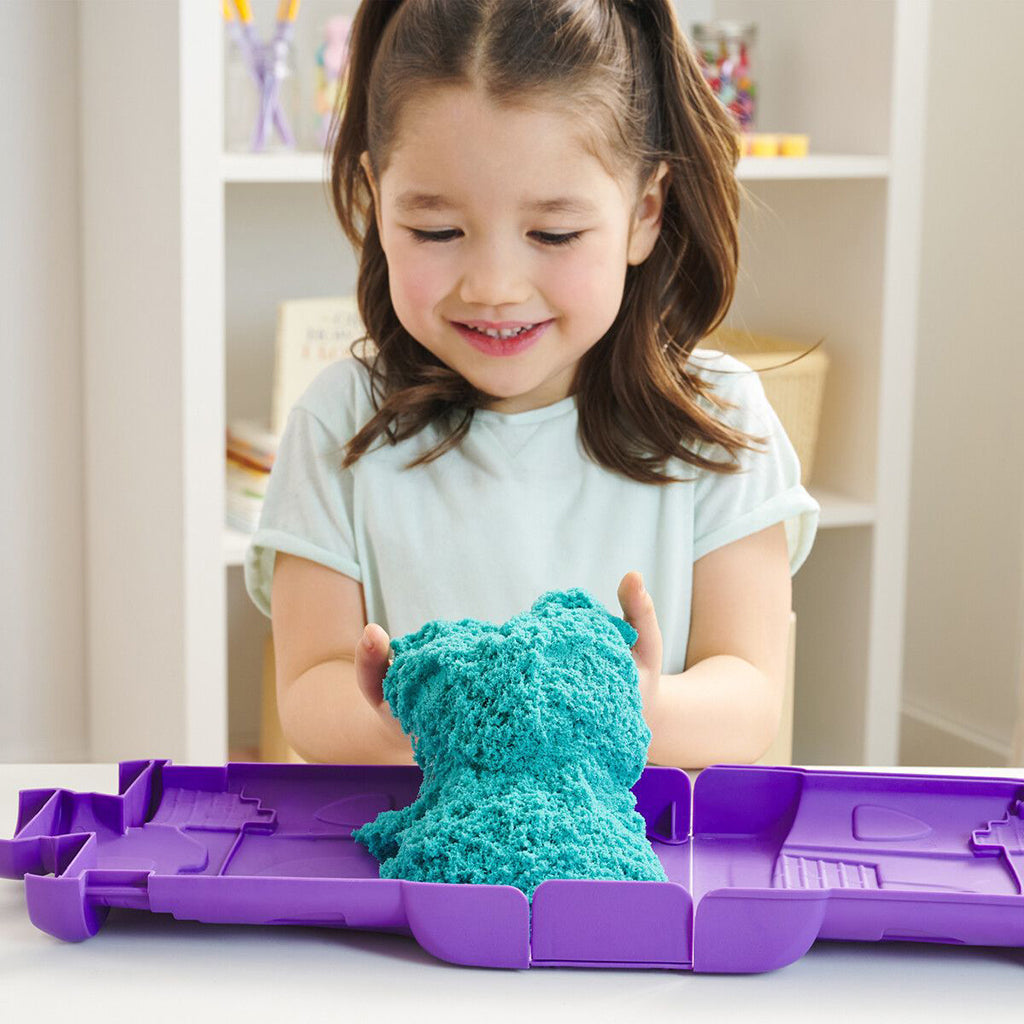 Kinetic Sand, Sandslot Fold-Out Case - Lime Green