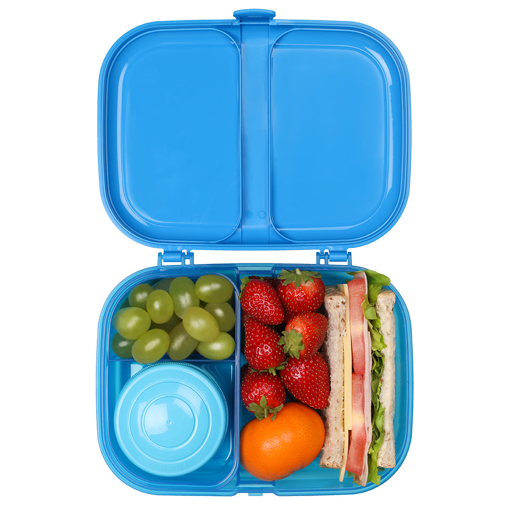 Sistema Ribbon Lunch Box with Removable Compartment, 1.1L - Blue